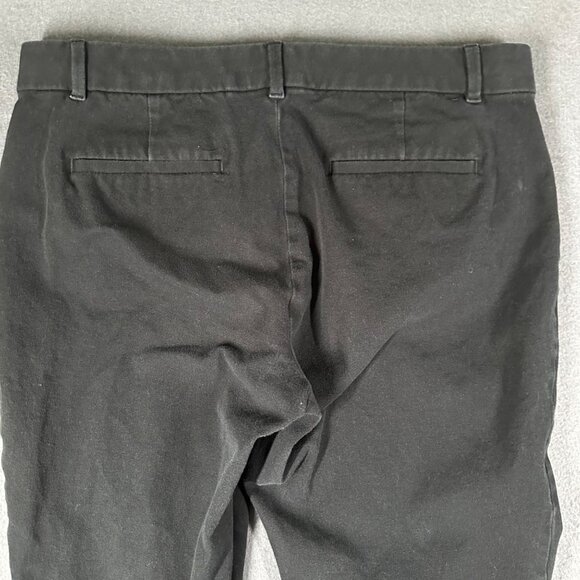 Gap Womens 12 Regular Black Signature Skinny Ankle Chino Cropped Pants - Picture 9 of 10